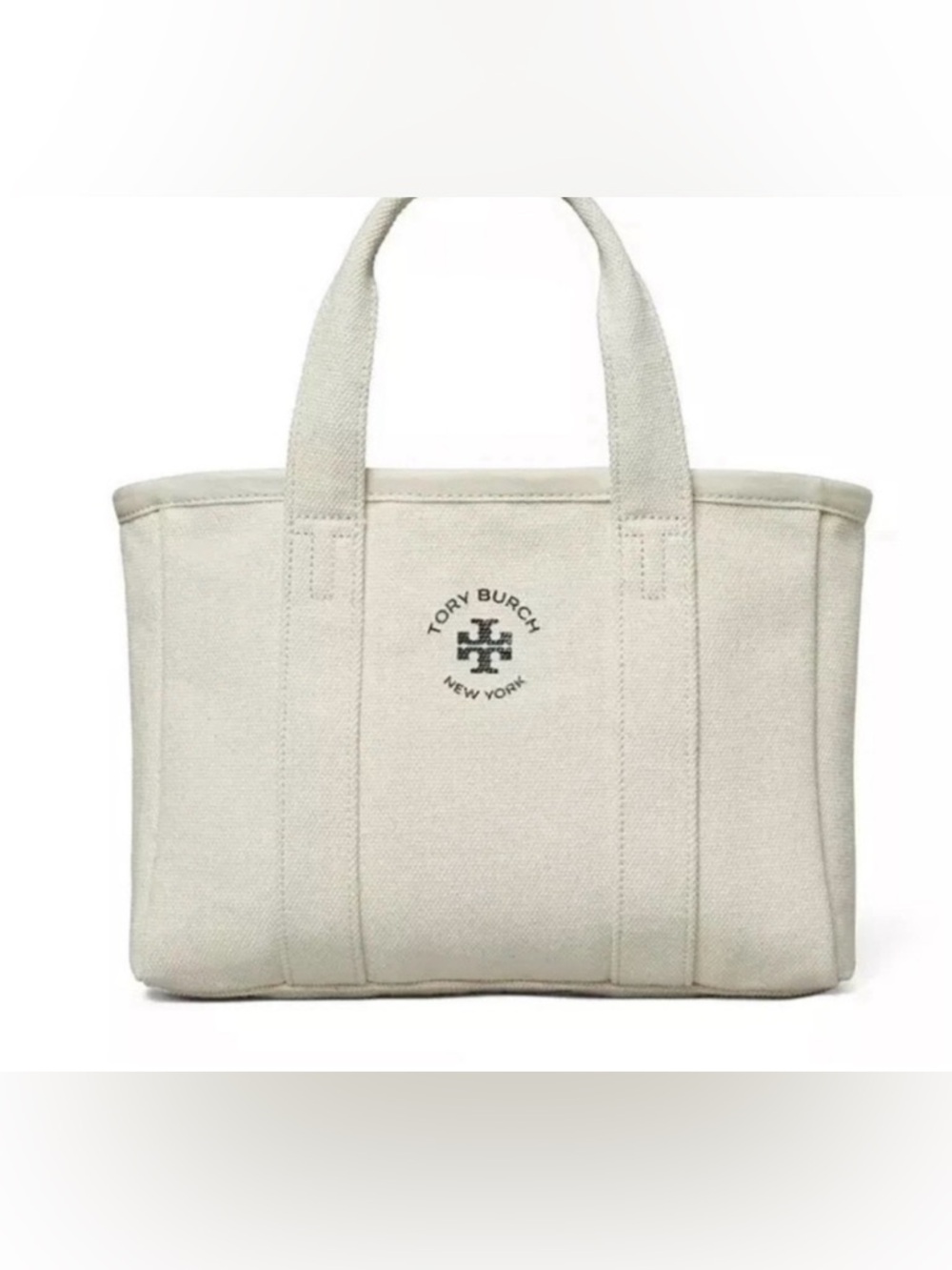 Tory Burch Canvas Mini Tote Bag in Natural